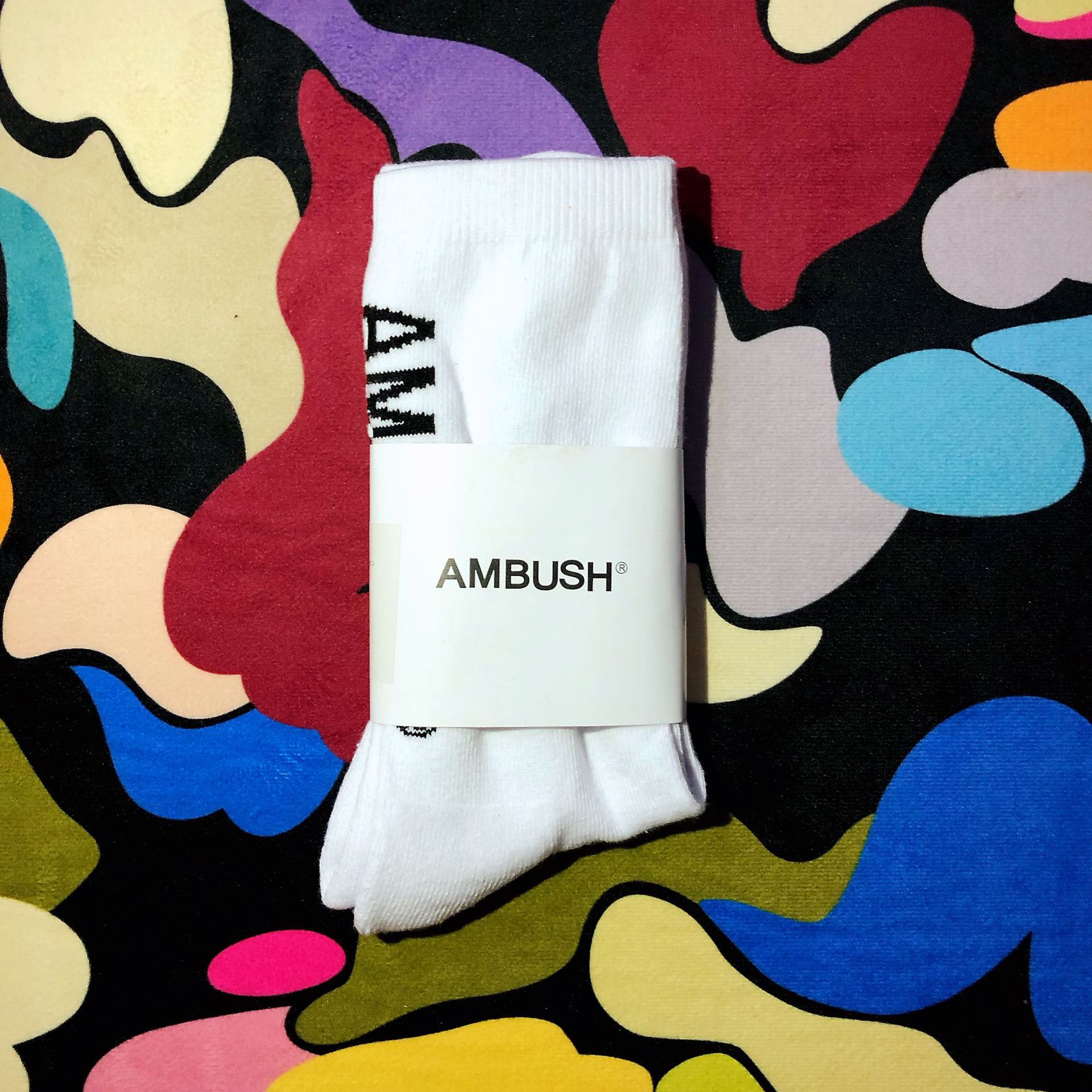 Tide Brand Ambush Four-color Male Sports Cotton Sweat Street In Tube Socks Female Ins Science